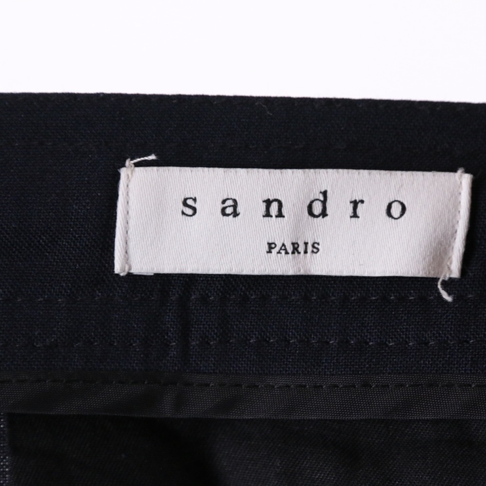 Sandro Alpha Tapered Wool Drawstring Pants - image 8